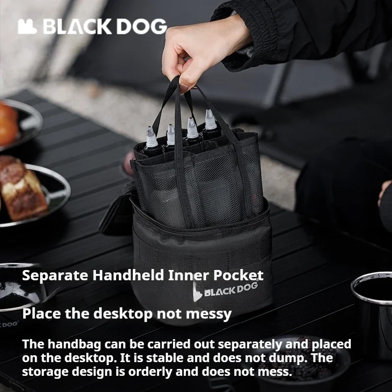 Naturehike Seasoning Storage Bag Condiment Bottle Set Spice Container 600D for Outdoor Picnic Camping BBQ