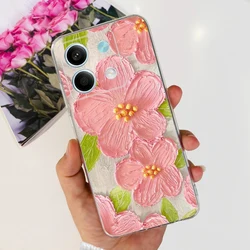 Luxury Painted Clear Silicone Phone Case - Soft Shell Cover for Xiaomi Redmi Note 13 Series (754)