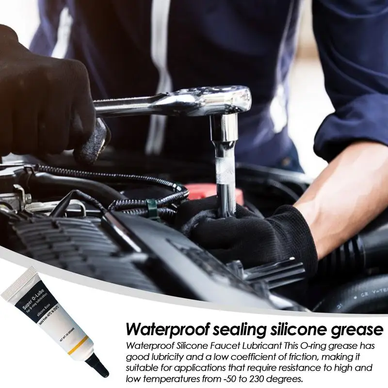 Silicone Grease Lubricant O ring Coffee Machine Lubrication Plumbers Valve Grease Waterproof Food Grade For O Rings silicone grease lubricant silicone grease grease lubricant