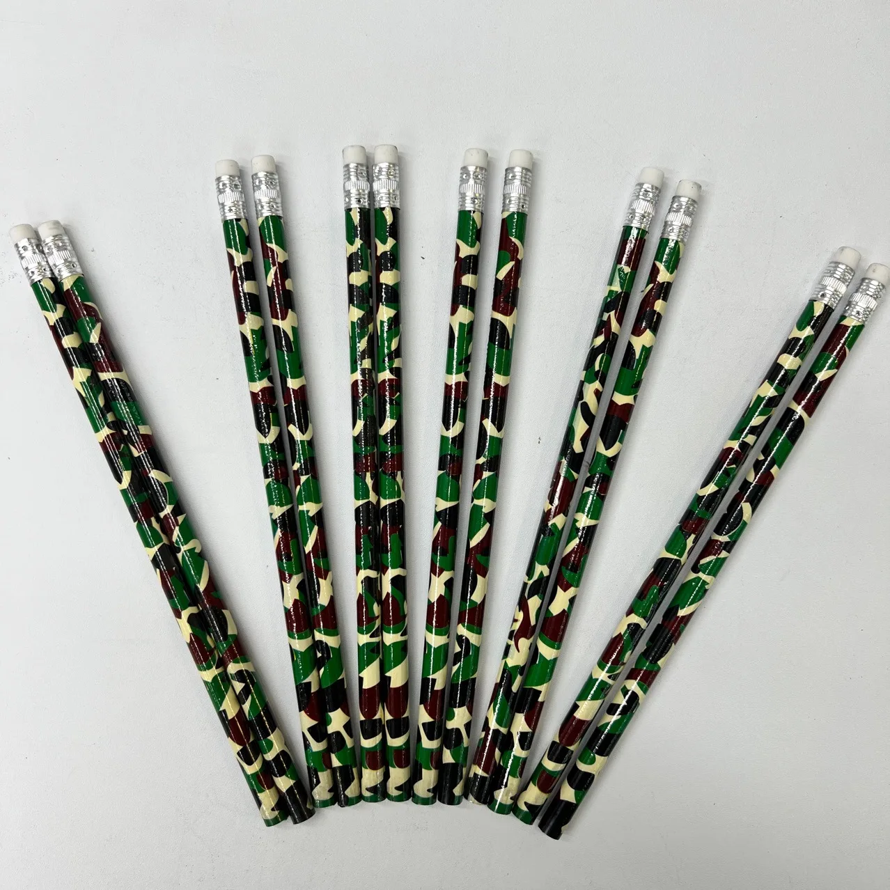 12pcs/24pcs/36pcs/48pcs Dark camouflage HB writing pencils, wooden writing pencils, office writing and drawing pencils - 3
