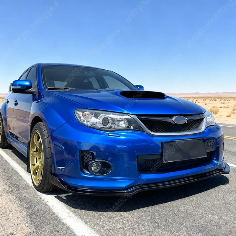 스바루 임프레자 WRX STI 2011 2012 2013 2014 프론트 범퍼 립 턱 스포츠 스타일 스포일러 글로시 블랙 스플리터 자동차 액세서리