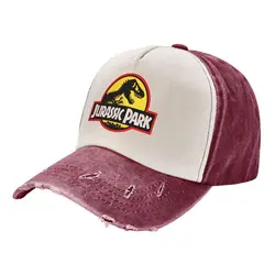 Vintage Cotton Jurassic Park Baseball Cap Women Men Adjustable Giant Dinosaur Grunge Snapback Trucker Hat