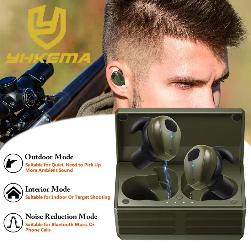 รูปสินค้า อุปกรณ์ป้องกันหูยิงปืน Bluetooth 5.3 ขยายเสียง 4 เท่า
