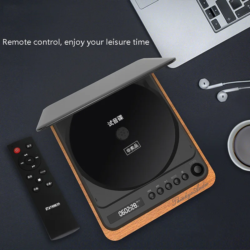 

New Fever CD Player Portable Walkman Top Home Wireless Bluetooth Audio Equipment Built-in Battery CD Player with Remote Control