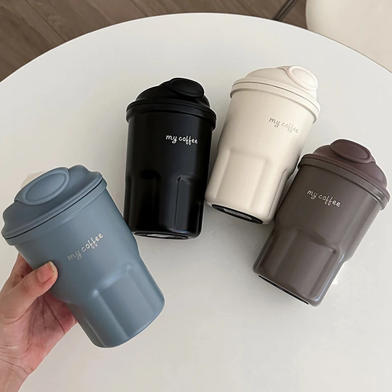 Cute Korean Coffee Cup Thermos With Straw Tumbler 450Ml 19 Cute Korean Coffee Cup Thermos With Straw Tumbler 450Ml
