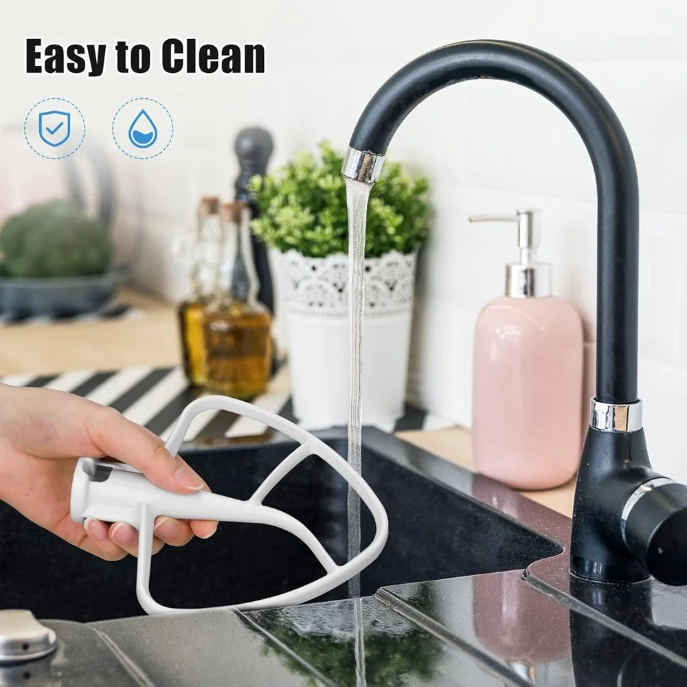 Mixer Accessories K45B Coated Flat Beater for KitchenAid 4.5-5 Qt Stand Mixer Bowls