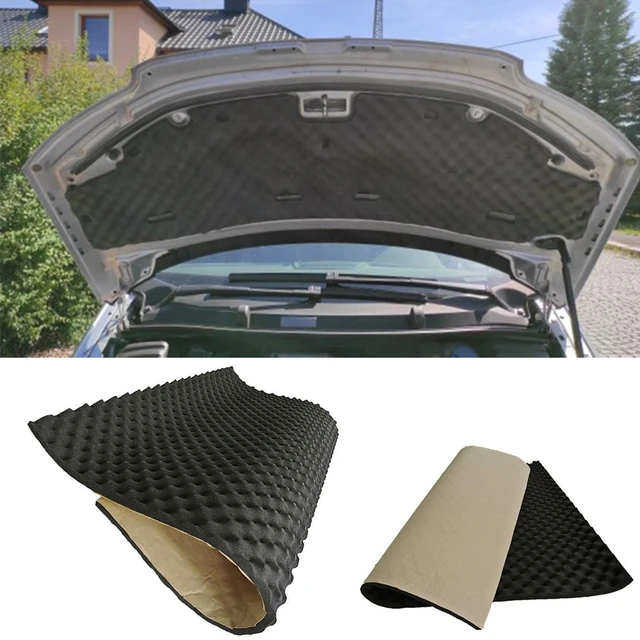 Tapis d'isolation acoustique en mousse pour capot de voiture, 100cm x 50cm,  insonorisation, à cellules fermées, panneau acoustique - AliExpress