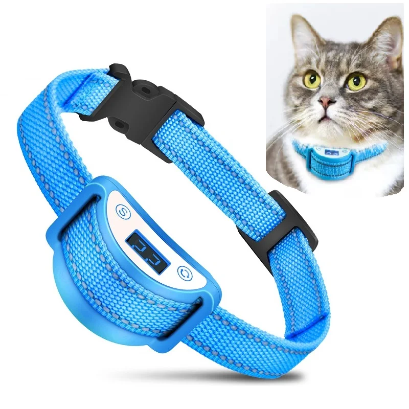 Cat Anti Meowing Collar Automatic Cat Barking Collar For Cat Sound and Shock Waterproof and