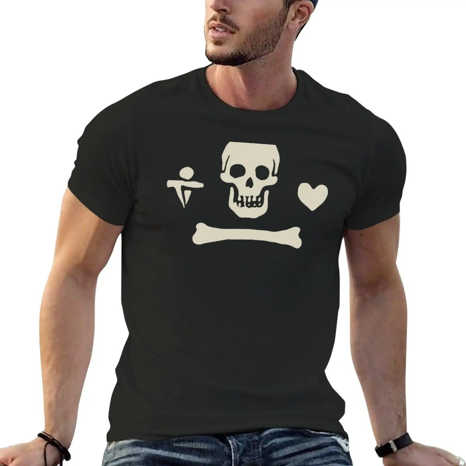 

Pirate : Stede Bonnet T-Shirt oversized t shirt men clothing