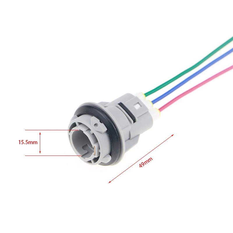 Sourcingmap 6 Pezzi Portalampada 1157 Per Auto - Prolunga Cablaggio Per Luci Di Freno - Connettori In Metallo Facili Da Installare - 4