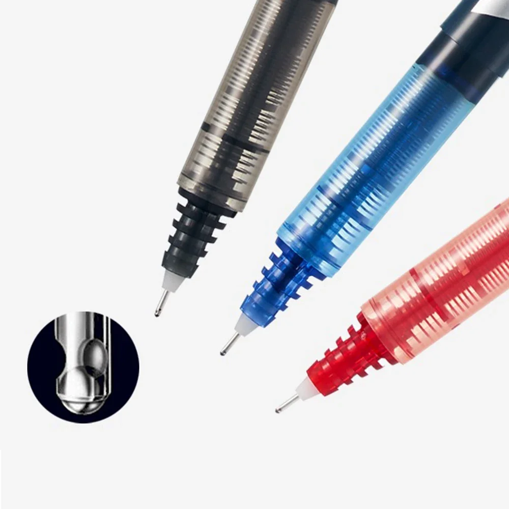 Gel Pens 3pcs Japan PILOT Straight Liquid Type 0.5mm Large Capacity Needle Tip BX-V5 For Writing School Office Stationery