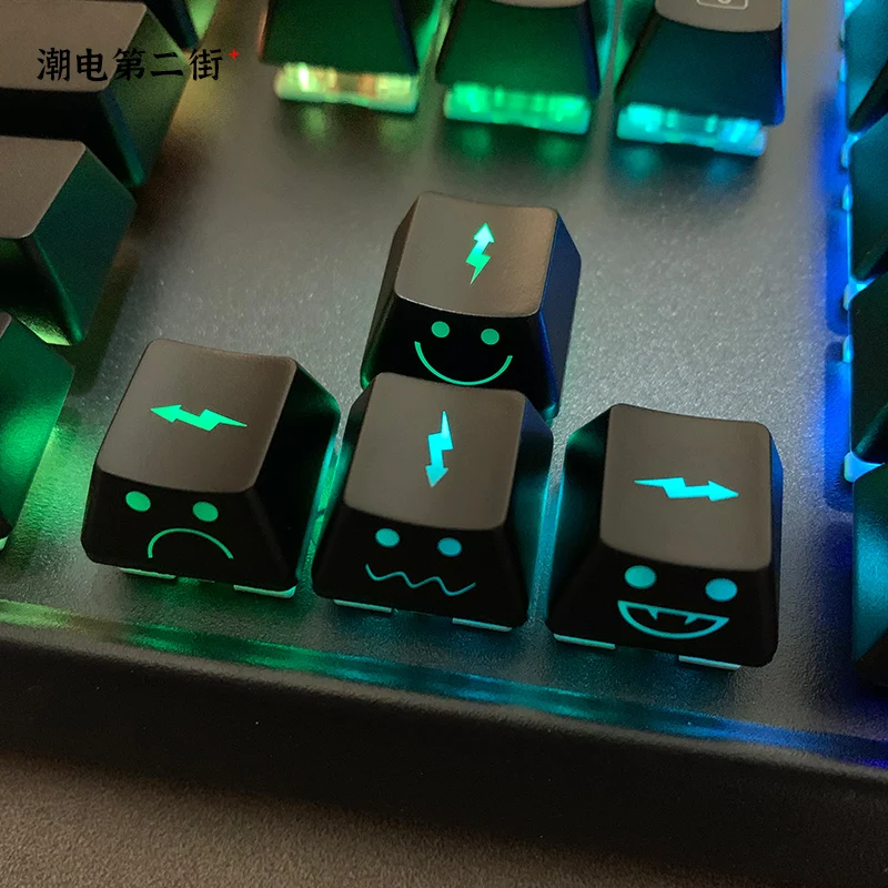 4Pcs-Keycaps-Lightning-Baby-Translucent-Personalized-Mechanical ...