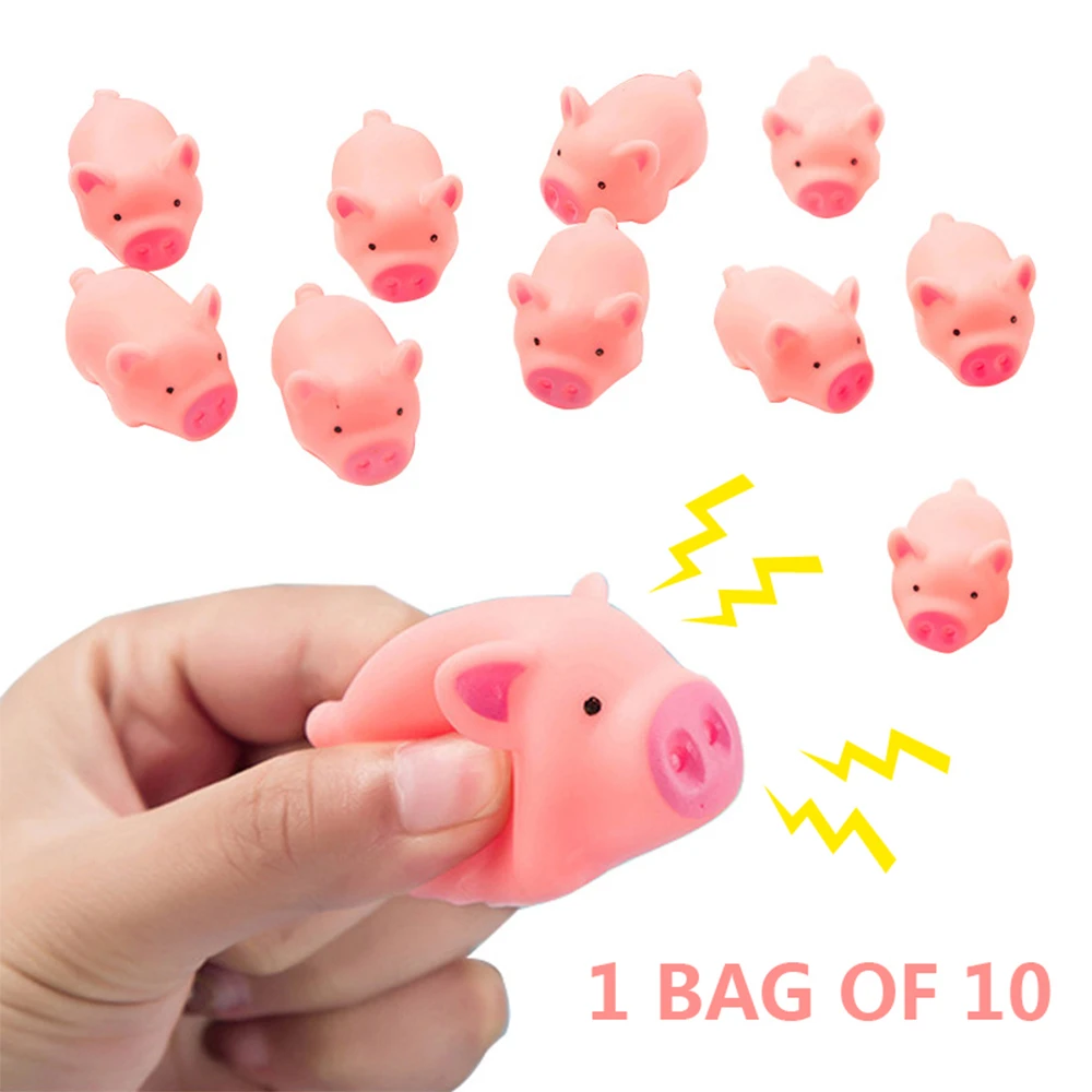 Dog Toys Pink Screaming Pig Squeaky Dog Toy Rubber Pig Soft Rubber