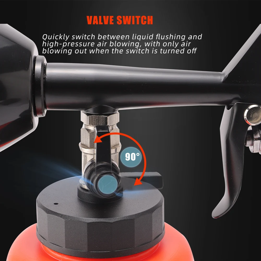 SPTA 공압 에어 스프레이 노즐 폼 물뿌리개 고압 세차용 내외부 청소 토네이도 도구