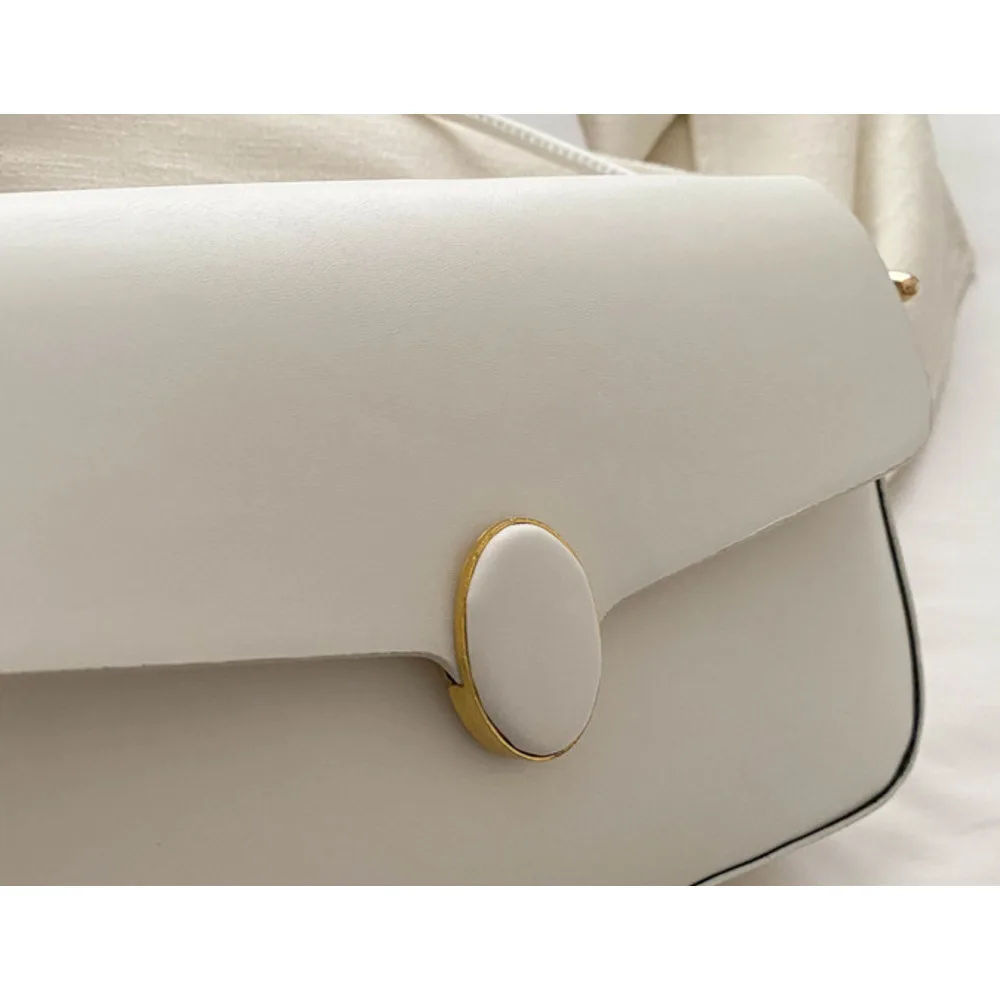 Small Square Shoulder Bag For Women Solid Colour Simple Style_voghion.com