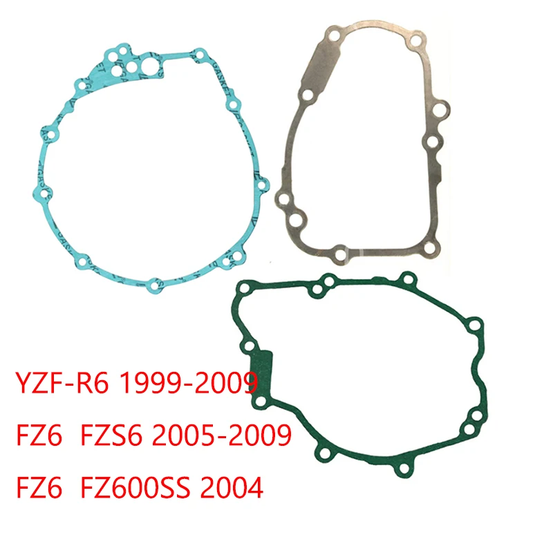 

Motorcycle generator Generator oil pump Crankcase Clutch cover Gasket for Yamaha YZF-R6 99-09 FZ6 04-09 FZS6 05-09 YZF-R6 06-09