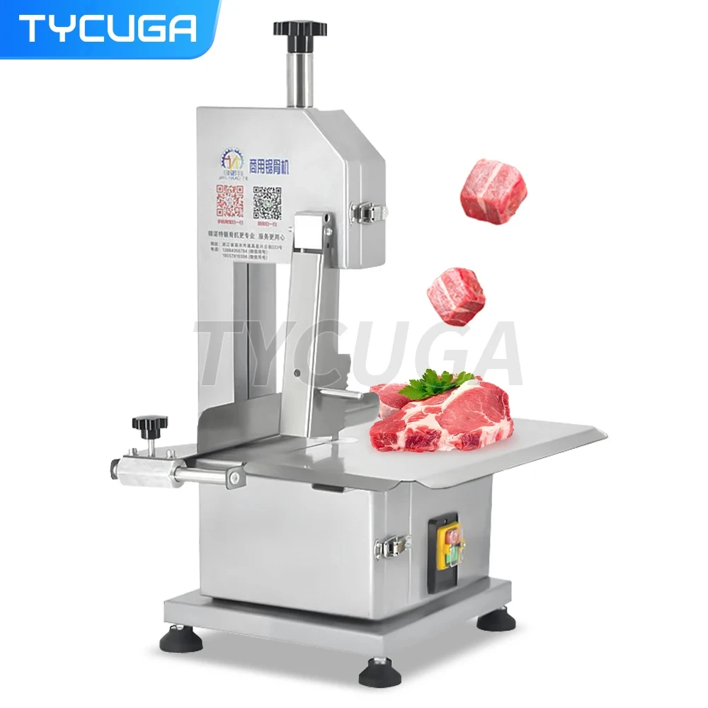 Segatrice Elettrica Per Ossa Automatica 850W Frozen Meat/Bone Cutter Desktop Commercial Cut Agnello/Pesce/Maiale/Manzo Ribs Bone Machine