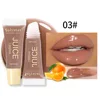 Nude Brown Plumping Lip Gloss Moisturising Fruit Lip Oil Transparent Fullness Lips Tint Soft Tube Makeup Applicator Beauty Care 5
