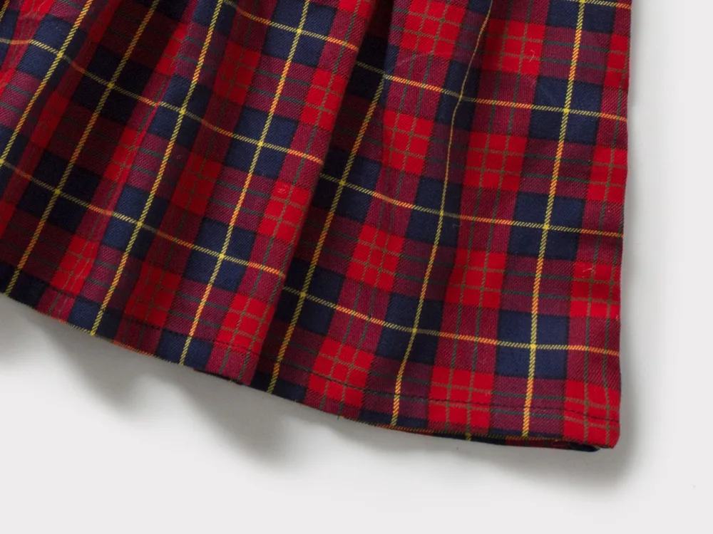 Baby Mädchen Ärmelloses Kleid Mädchen Weihnachten Neujahr Party Rote Kleider Säugling Große Schleife Ballkleid Kinder Geburtstag Plaid Kleid – Detail 5