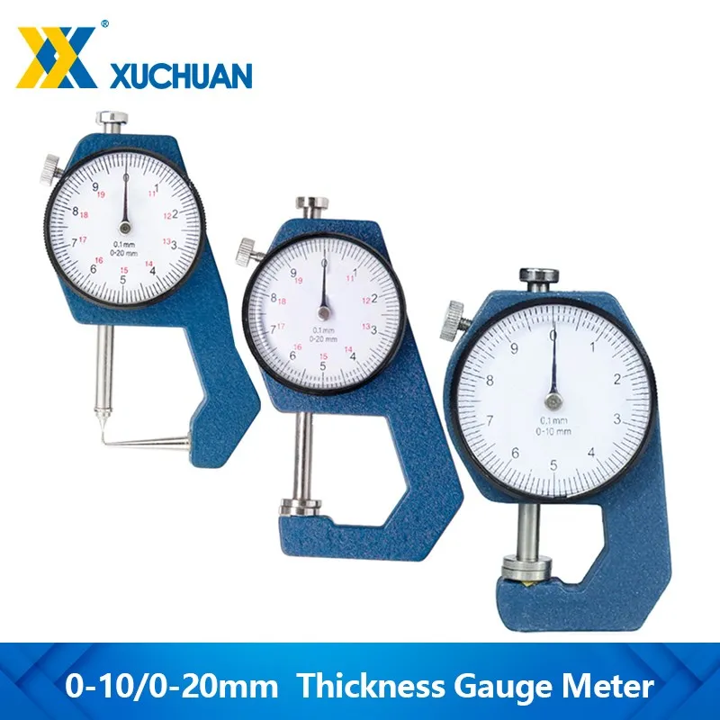 Dial Thickness Gauge 1pc for Leather Paper Width Measuring