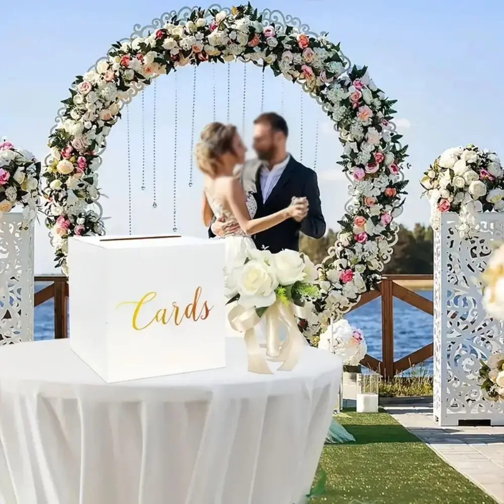 White Wedding Voting Card Box Cardboard Card Box Reception Envelope Money Card Receiving Box Wedding Birthday Party Decoration