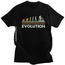 

Funny Mountain Bike Evolution Tshirts Men Cotton Handsome T Shirt Women Mend MTB Biker Cyclist Tee Top Fitted Clothing Harajuku