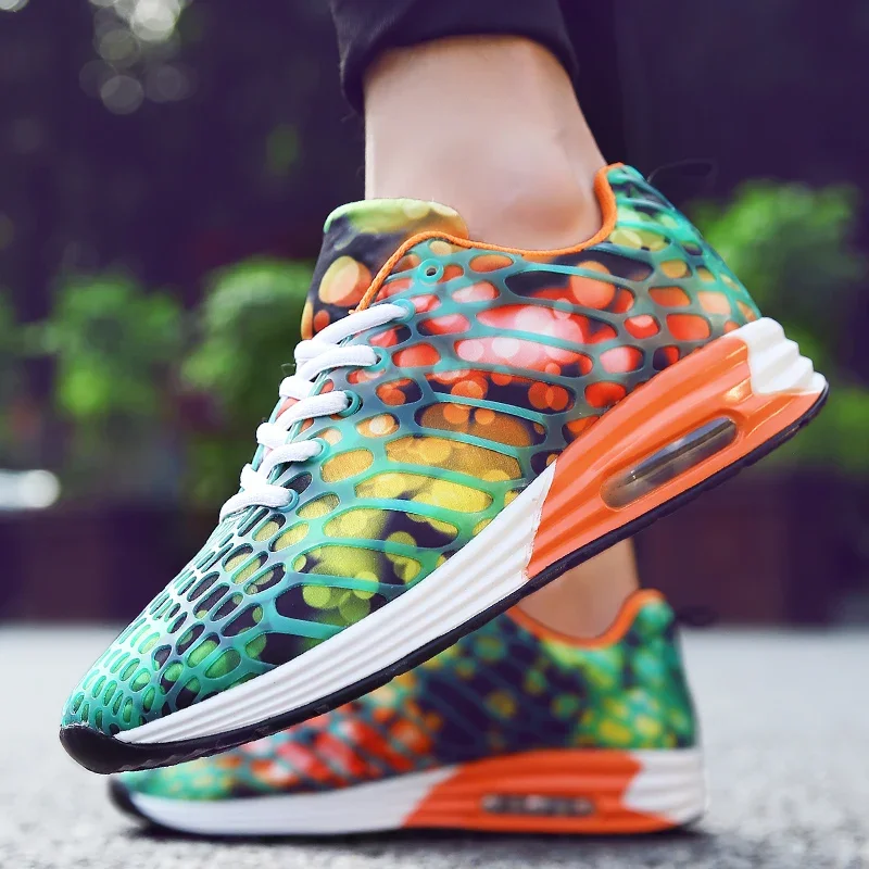 

New Men's Women's Mesh Camouflage Sports Shoes Men's Lightweight Classic Comfortable Air Cushion Casual Couple Shoes Size39-44