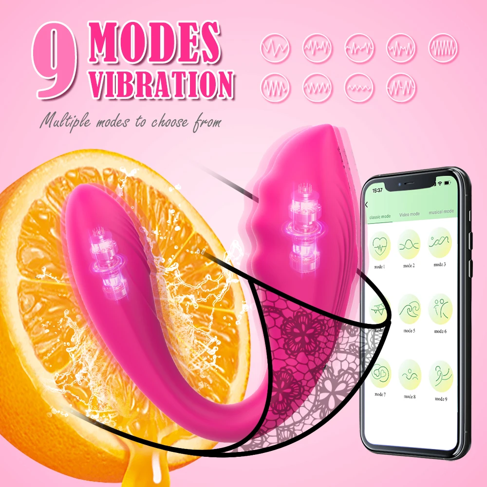 Sexy Toys Bluetooth Female Vibrator for Women Wireless APP Remote Control Dildo Vibrators Wear Sex Panties Toys For Couples