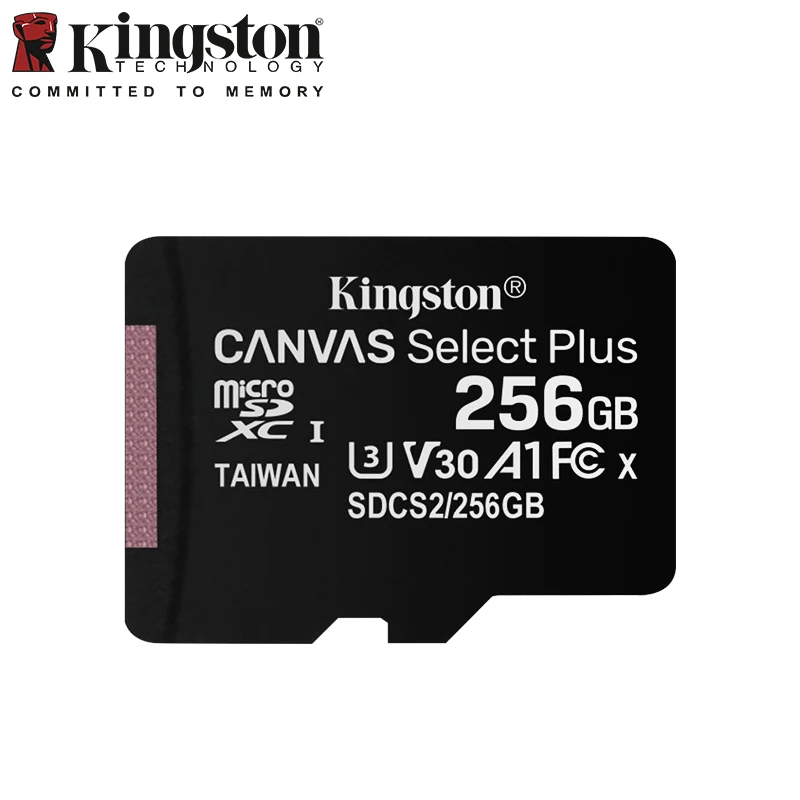 Kingston-tarjeta Micro SD Canvas Select Plus, Memoria Flash C10 A1 de hasta  128 MB/s, 32GB, 64GB, 256GB, 512GB, 100 GB - AliExpress