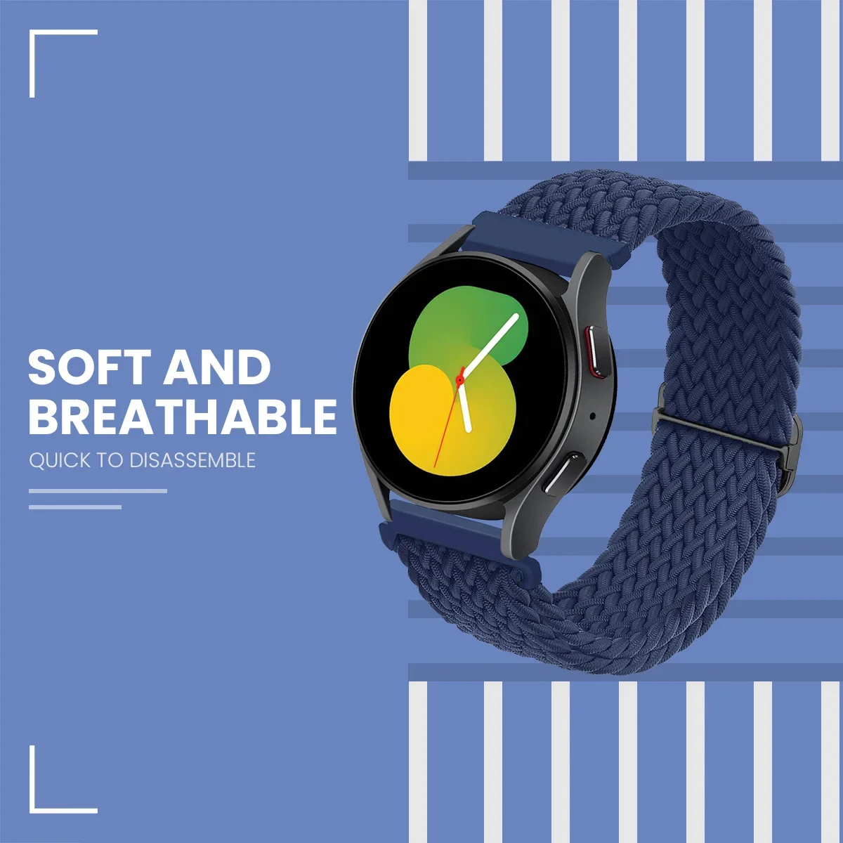 Premium Nylon Braided Solo Loop Band - Elegant and Durable Strap