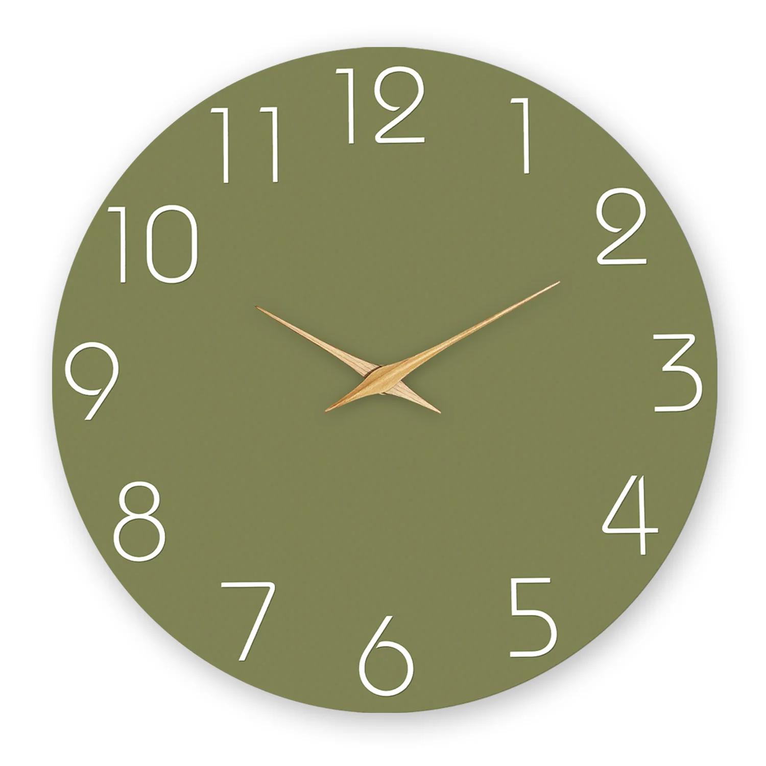 Modern Simple Digital Wooden Wall Clock Living Room Bedroom Kitchen Home Decoration Wall Clock Silent Quartz Holiday Gift 10 Inches 12 Inches 14 16inch