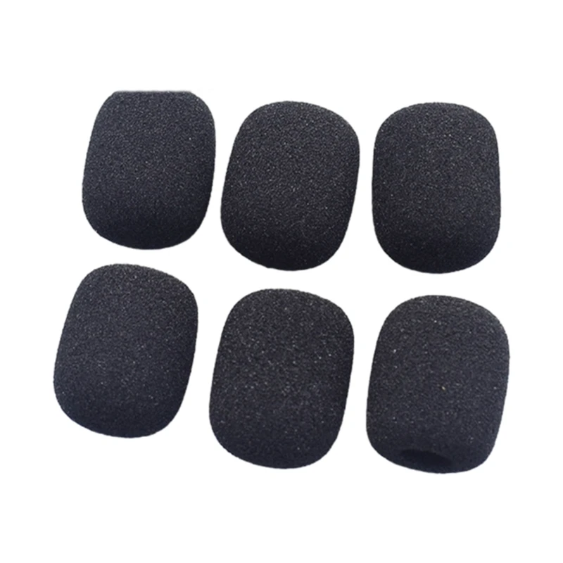 

6PCS LittleBee Speaker Sponge Cover For Headworn Microphone Cover Cotton