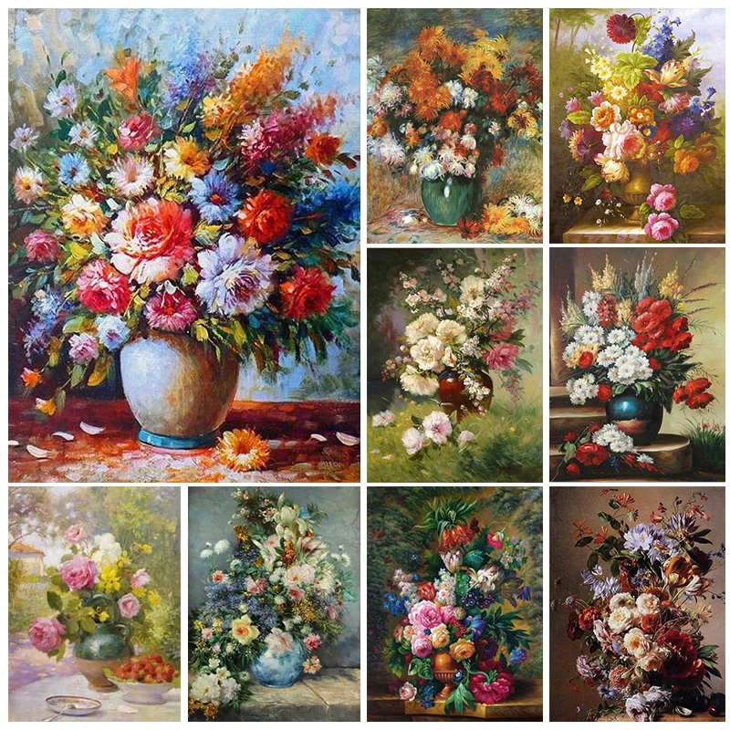 Beautiful Flowers, 5D Diamond Painting Kits