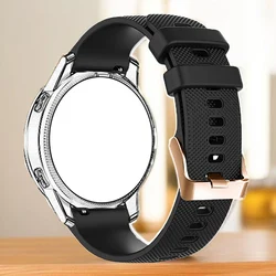 Premium 18mm 20mm Silicone Watch Bracelet Strap - 20mm Width (Black)
