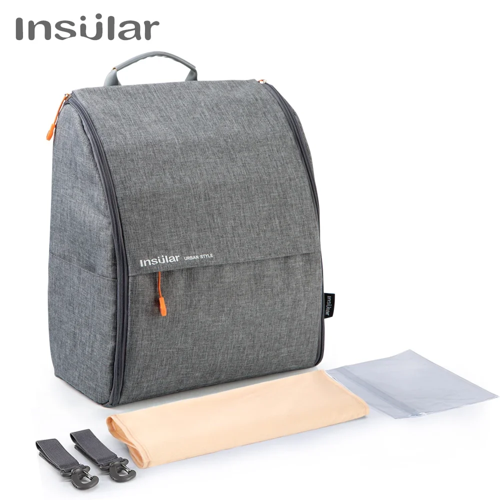 

Insular Baby Diaper Stroller Bag Large Capacity Nappy Backpack Designer Nursing Bag Fashion Travel Mommy Backpack Baby Care Bag