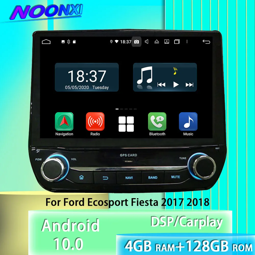 

Android 10 For Ford Ecosport Fiesta 2017-2018 Car Radio Stereo DVD Multimedia Player Bluetooth GPS Navigation Carplay Head Unit