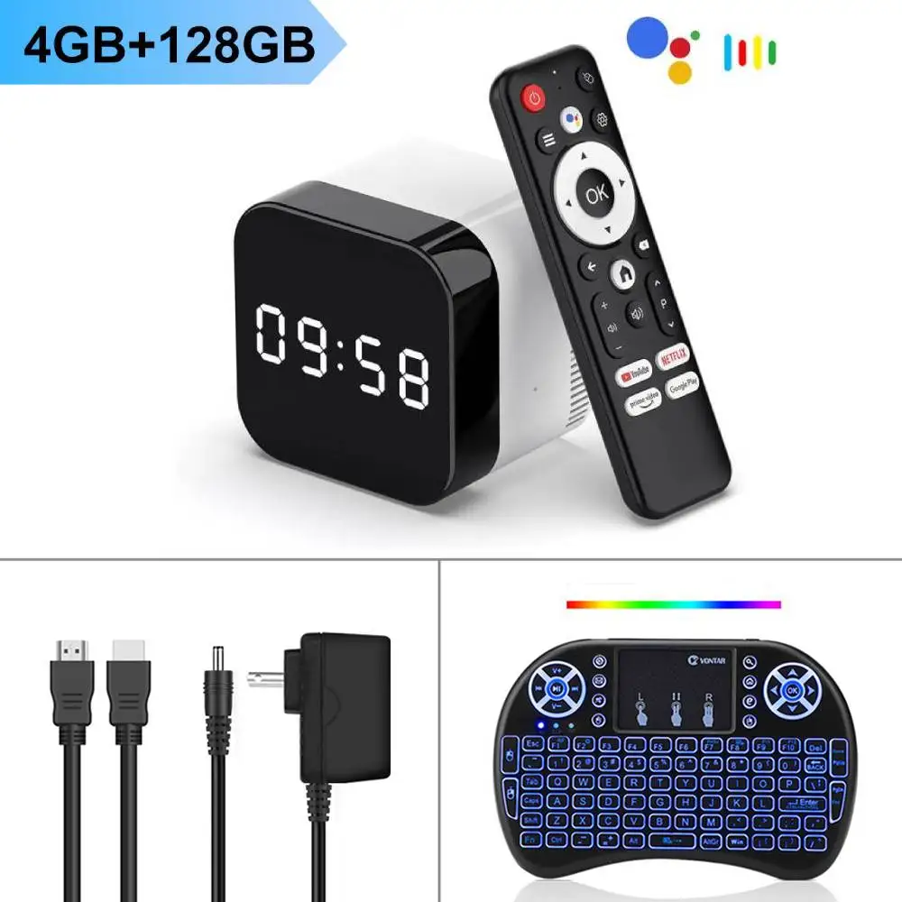 مشغل الوسائط أندرويد 14.0 H96 MAX TV Box أندرويد 1...