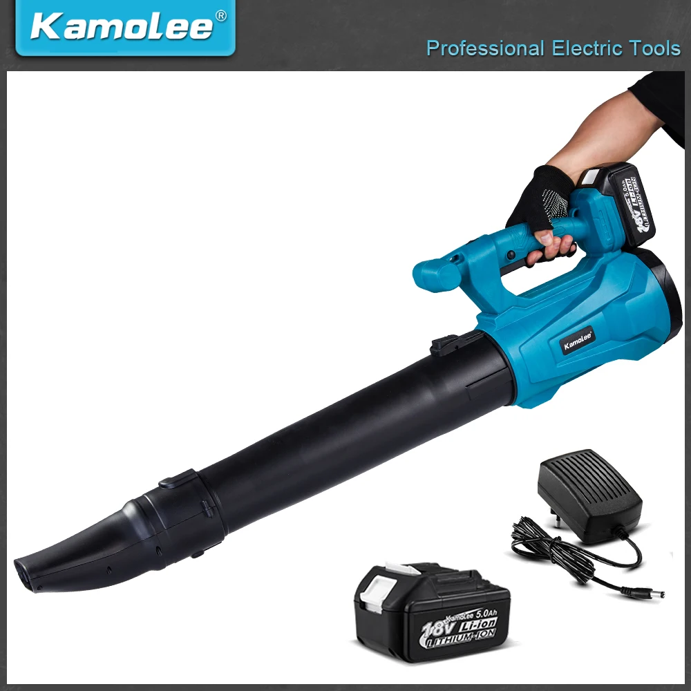 

Kamolee 4500W Industry Cordless Air Blower Snow Blower Dust Leaf Collector Cleaning Sweeper Garden Tool 6 Speed