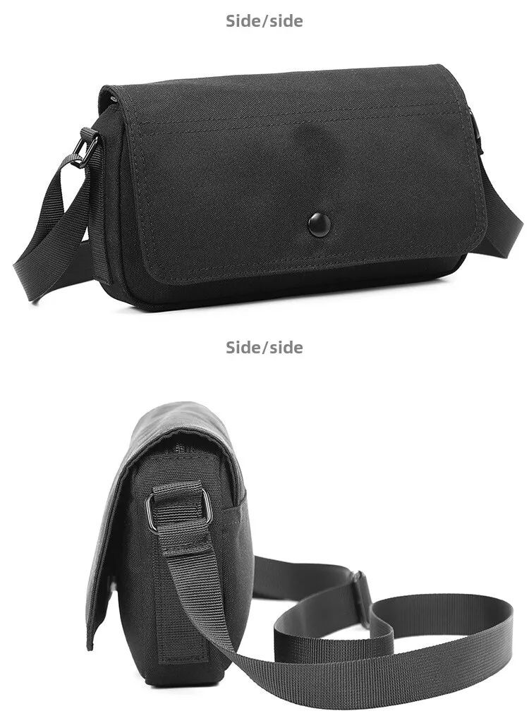 Stylish Crossbody Messenger Bag For Men Simple Solid Casual Design_voghion.com