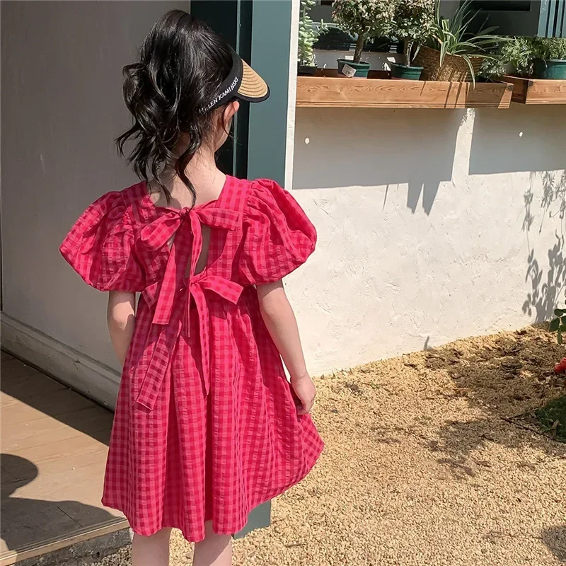 Same Mother and Daughter Dresses Summer 2023 Baby Girl One-piece Dress for Women Fashion Clothing Mom and Me Vacation Clothes