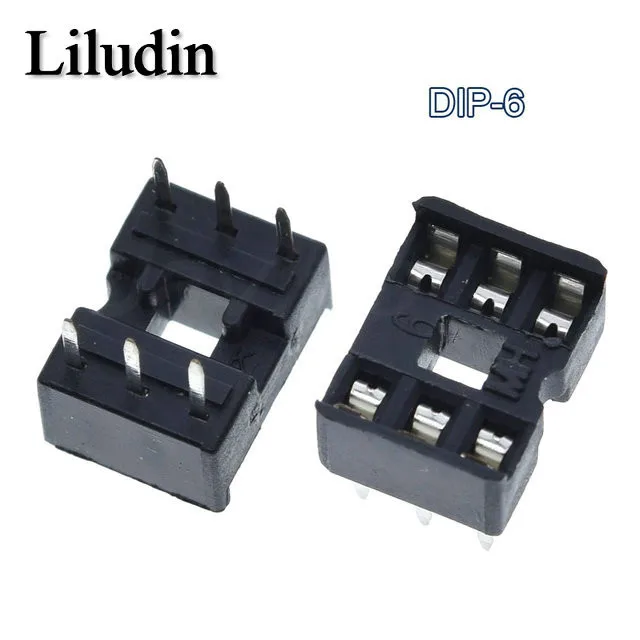 Assorted Pack of 10 High-Quality IC Socket Connectors (Various Pin Configurations)