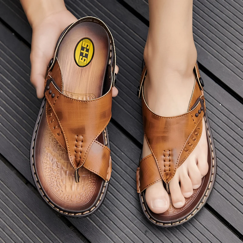 صندل الوجه الجديد للرجال، المصمم بجودة عالية ونعل...