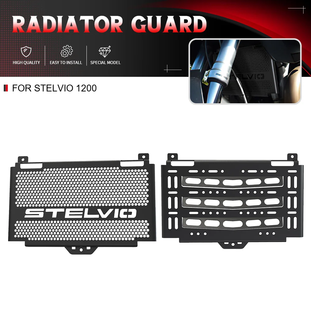 

For Moto Guzzi Stelvio 1200 2008 2009 2010 Accessories Motorcycle Radiator Guard Grille Shield Engine Oil Cooler Protector Cover