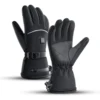 Electric Heated Gloves Motorcycle Winter Moto Heated Gloves Warm Waterproof Rechargeable Heating Thermal Gloves For Snowmobile 2
