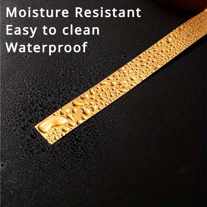 Golden Tape Ceramic Tile Floor Tile Seam Sealing Strip Ceiling Plaster Line Beauty Edge Line Self-adhesive Cabinet Door Closet
