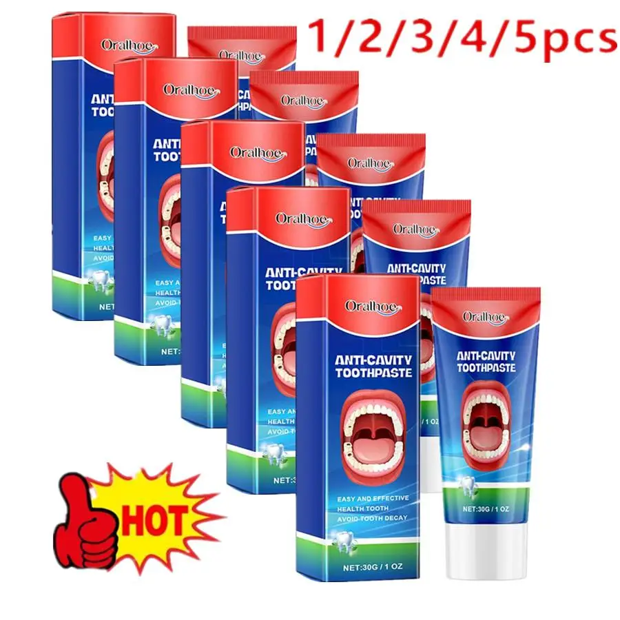 

1-5PCS Teeth Whitening Repair Tooth Decay Fresh Bad Breath Tooth Decay Anti-cavity Remove Plaque Toothache Relieve Periodontitis