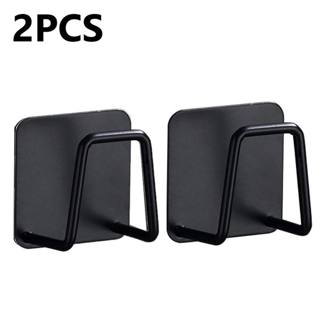 Stainless Steel Sponges Racks Self Adhesive Sink Sponges Drain Drying Rack Kitchen Sink Accessories Storage Holders 5PCS
