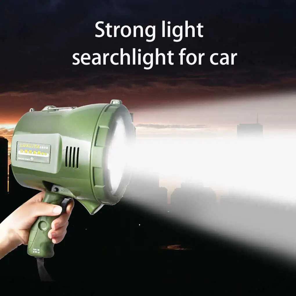 Searchlight Zoomable Portable Night Camping Cycling Riding Work Repair Handheld Search Light Flashlight Lamp Type 1