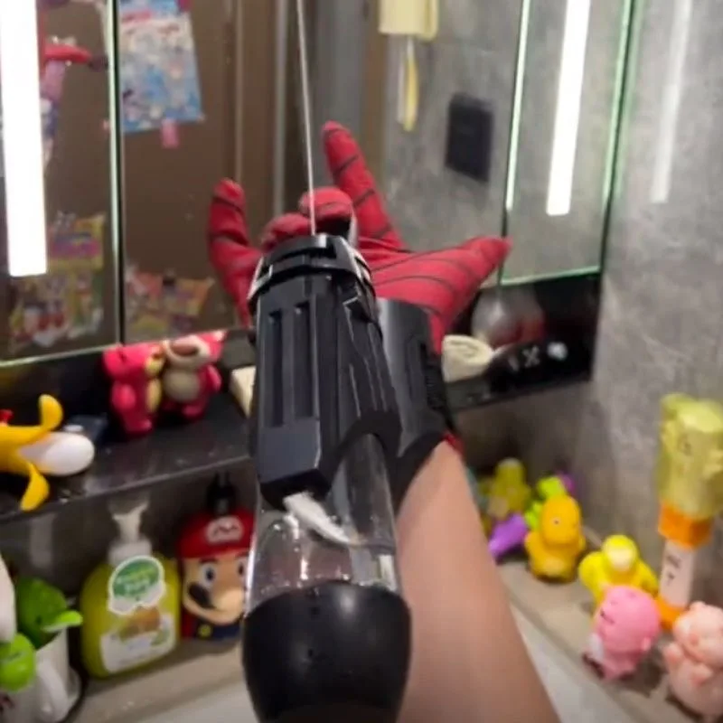 Cross-border Spider Wrist Press Electric Launcher Burst Water Gun Children's Wearable Arm Toy Party Props Gifts water guns water toy launcher