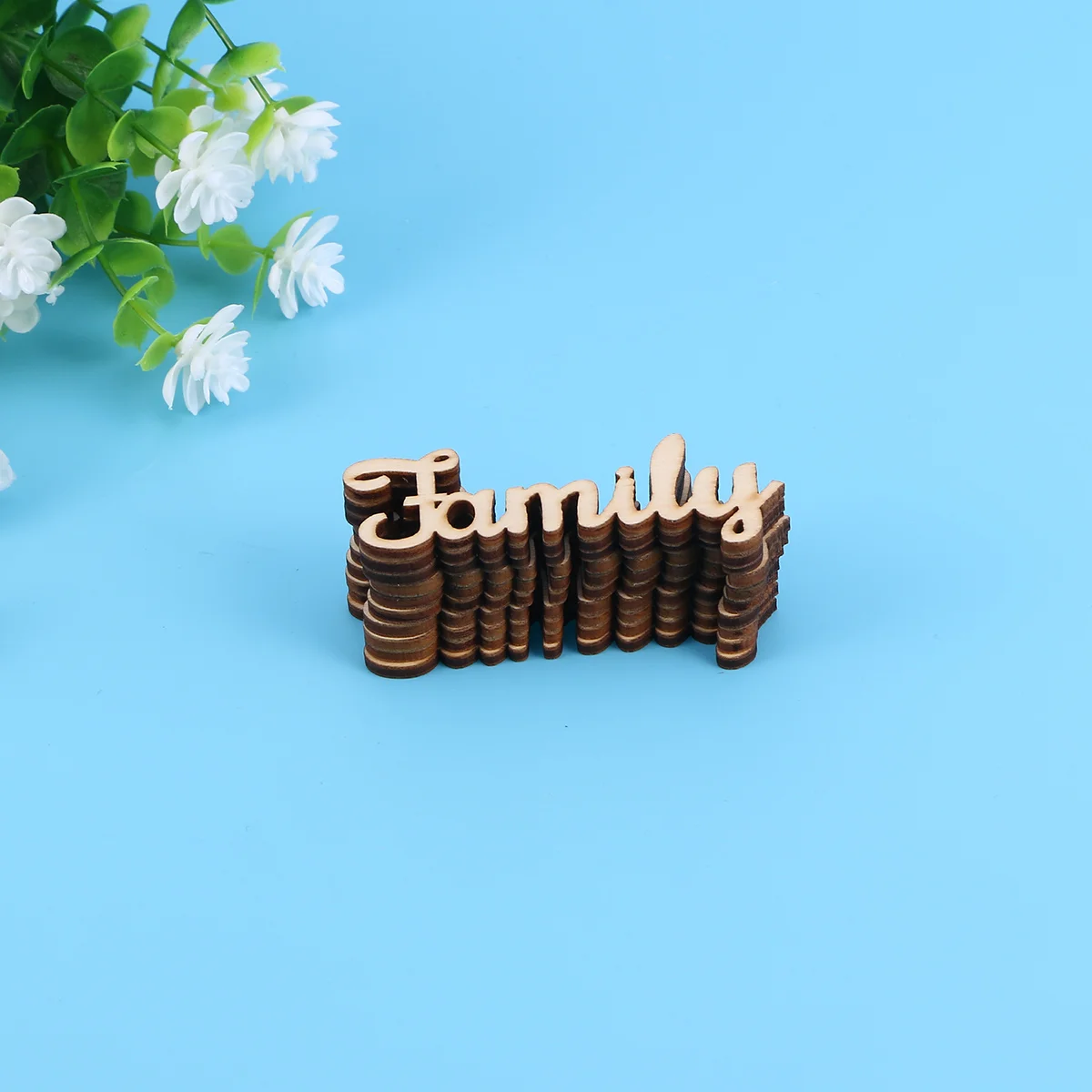 

Family Wood Shape Wooden Family Letter Decorations Vintage Crafts Wooden Family Word Alphabet Script Family Tree Crafts Home